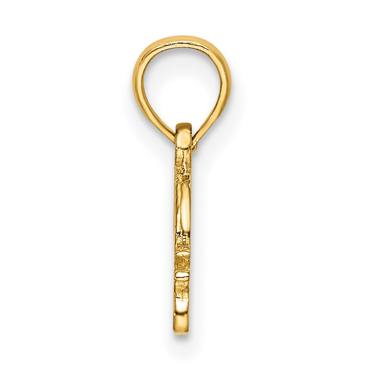 14k Yellow Gold Snail Pendant Charm with Spiral Shell Design for Women or Unisex Wear