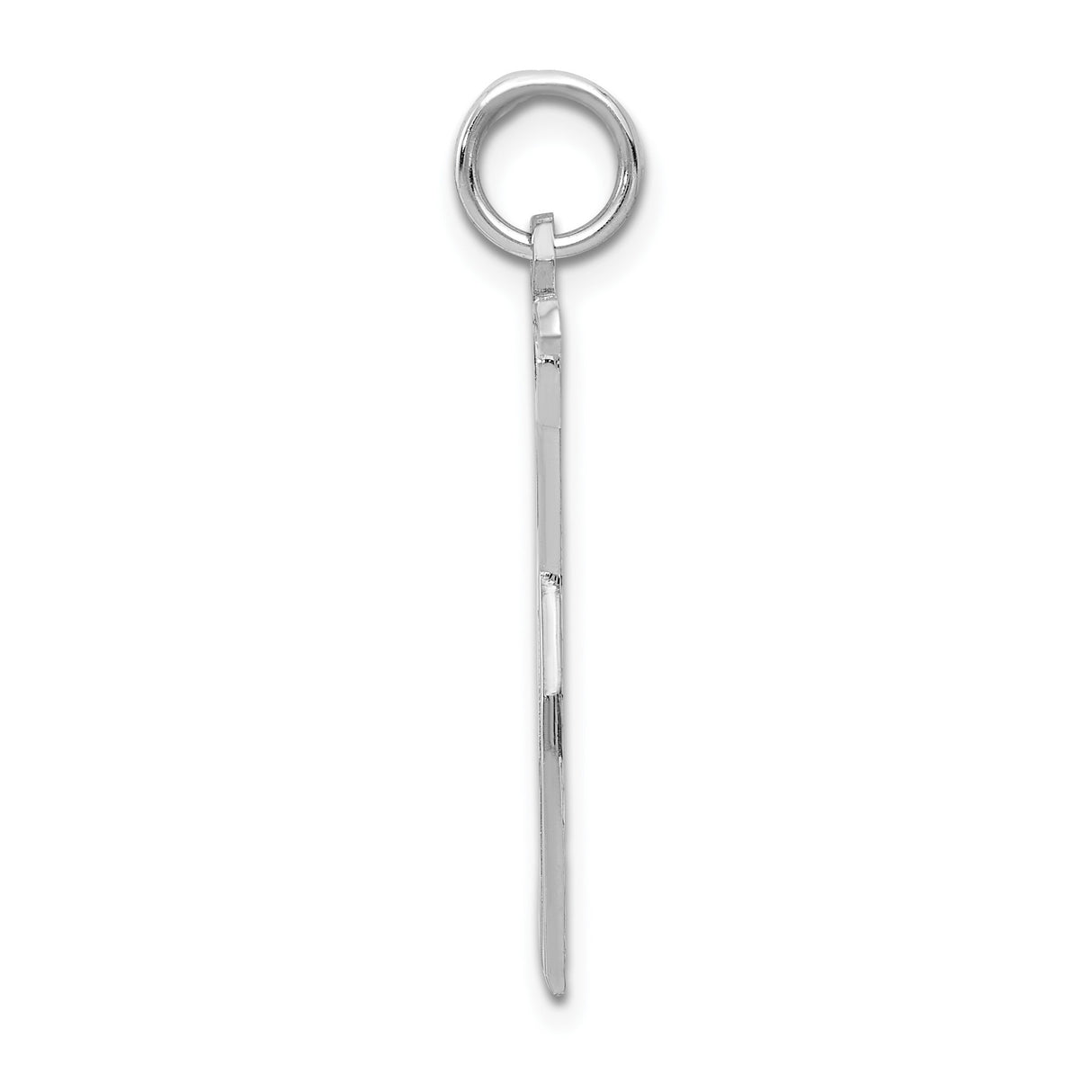 14k White Gold Scissors Pendant, Artistic Haircutting Tool Charm for Hairstylists and Barbers