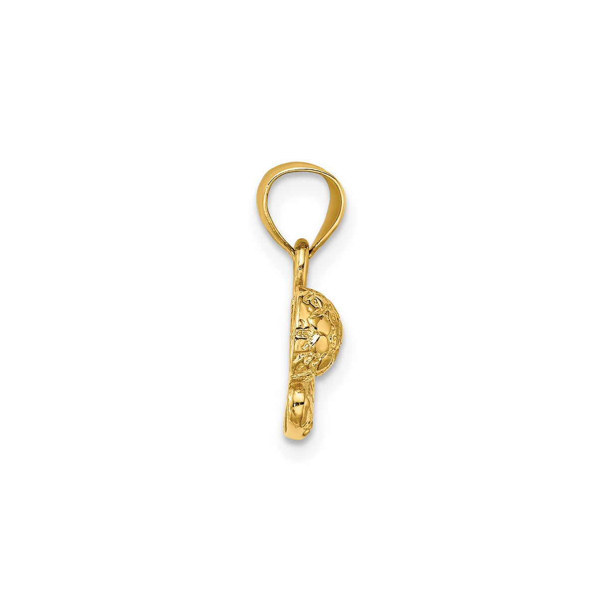 14k Yellow Gold Soccer Pendant with Detailed Cleat and Ball Design, Sports Charm