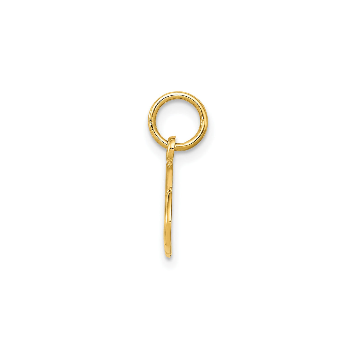 14k Yellow Gold Football Charm Pendant with Laces, Unisex Sports Jewelry for Men or Women