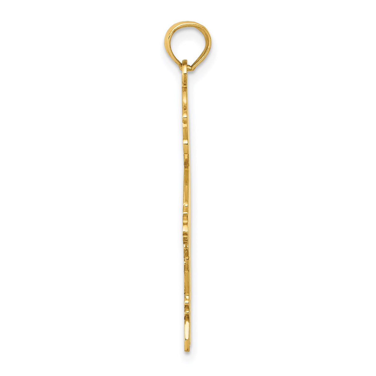 14k Yellow Gold Boy Shaped Pendant Charm, Symbolizing Family and Motherhood