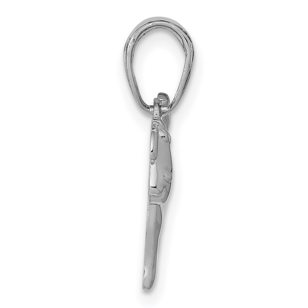 14k White Gold Dog Pendant, Playful Hound Design, Symbol of Loyalty and Companionship