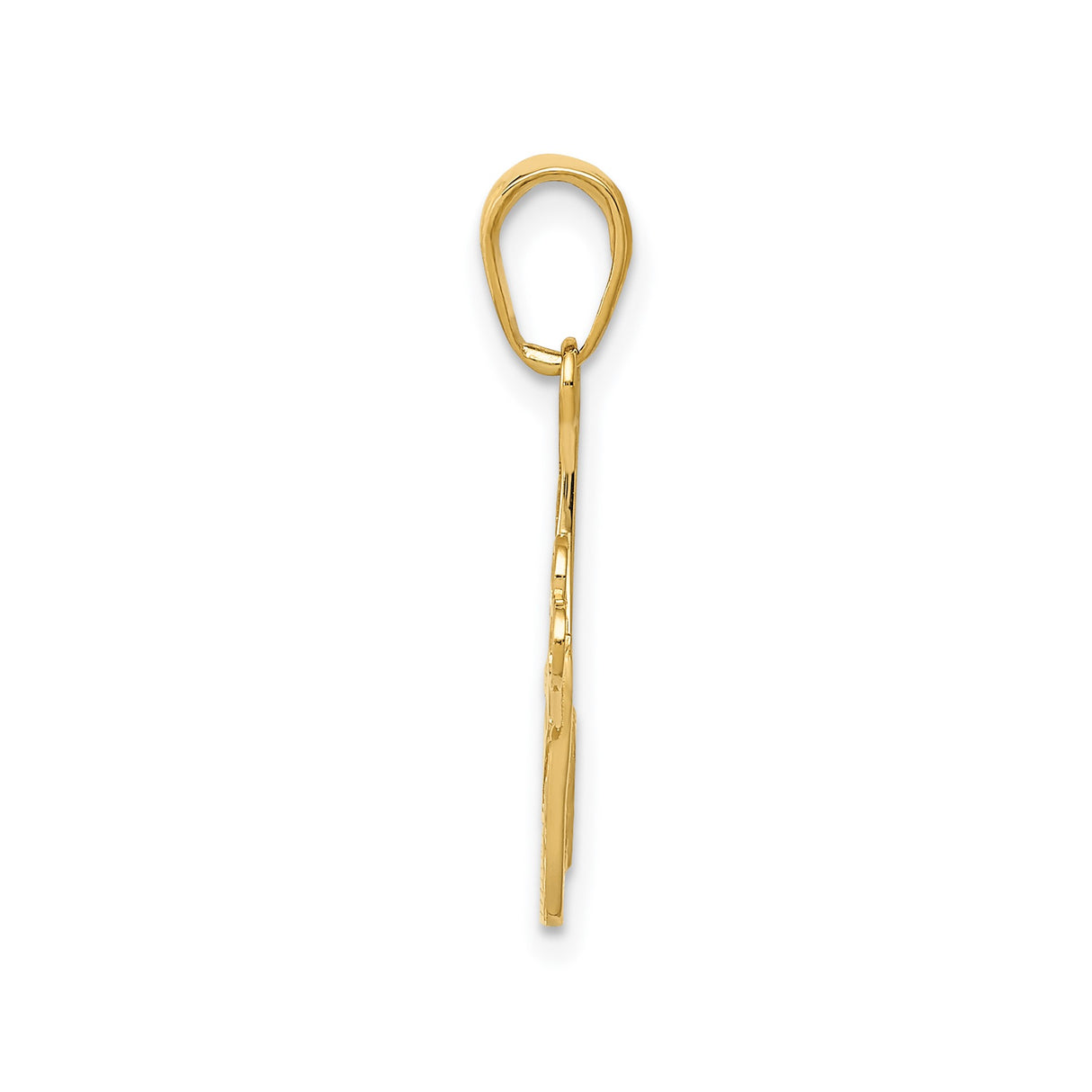 14k Yellow Gold Scissors and Comb Pendant, Hairstylist or Barber Charm, Salon Jewelry