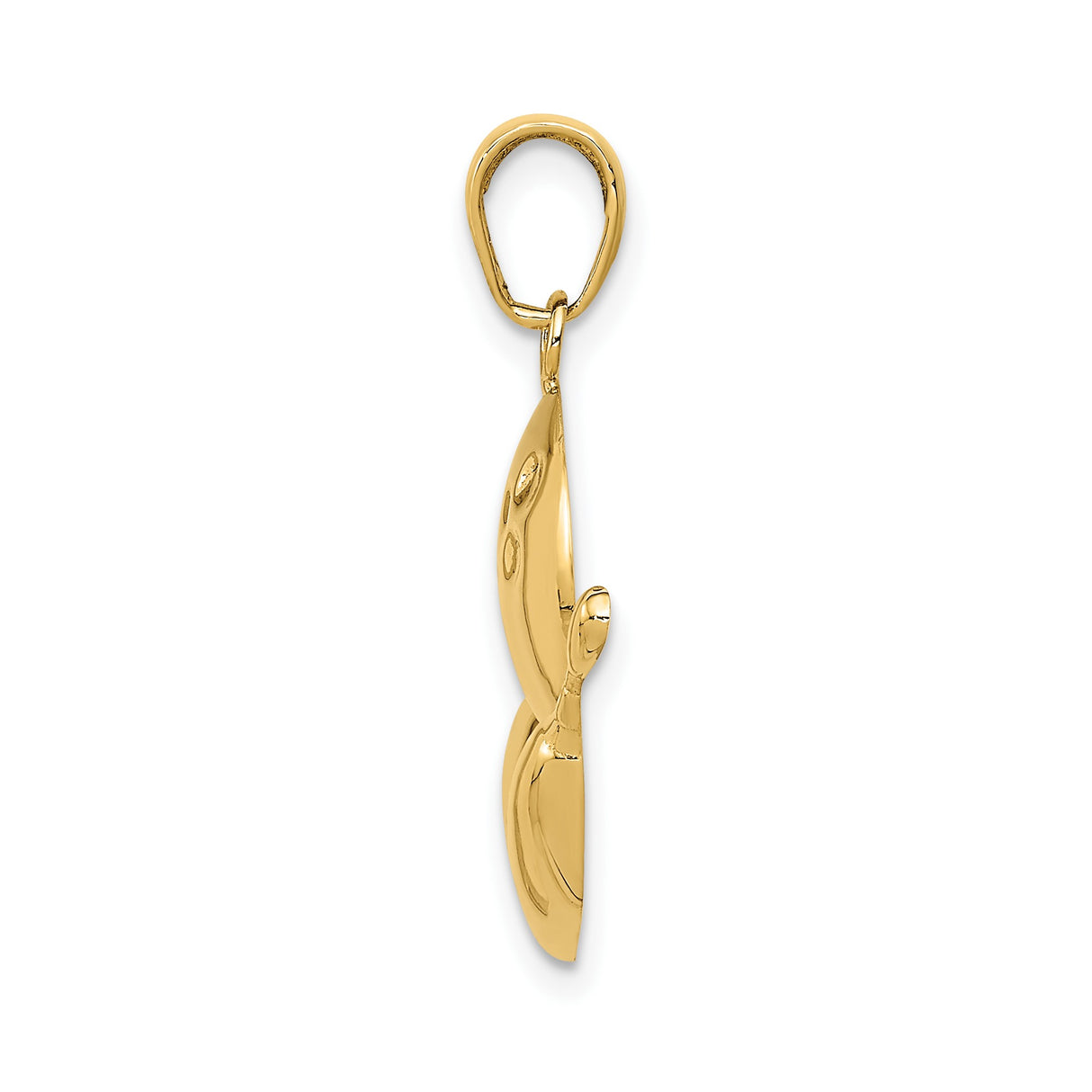 14k Yellow Gold Bowling Pendant with Ball and Pins Design, Sports Charm for Men and Women