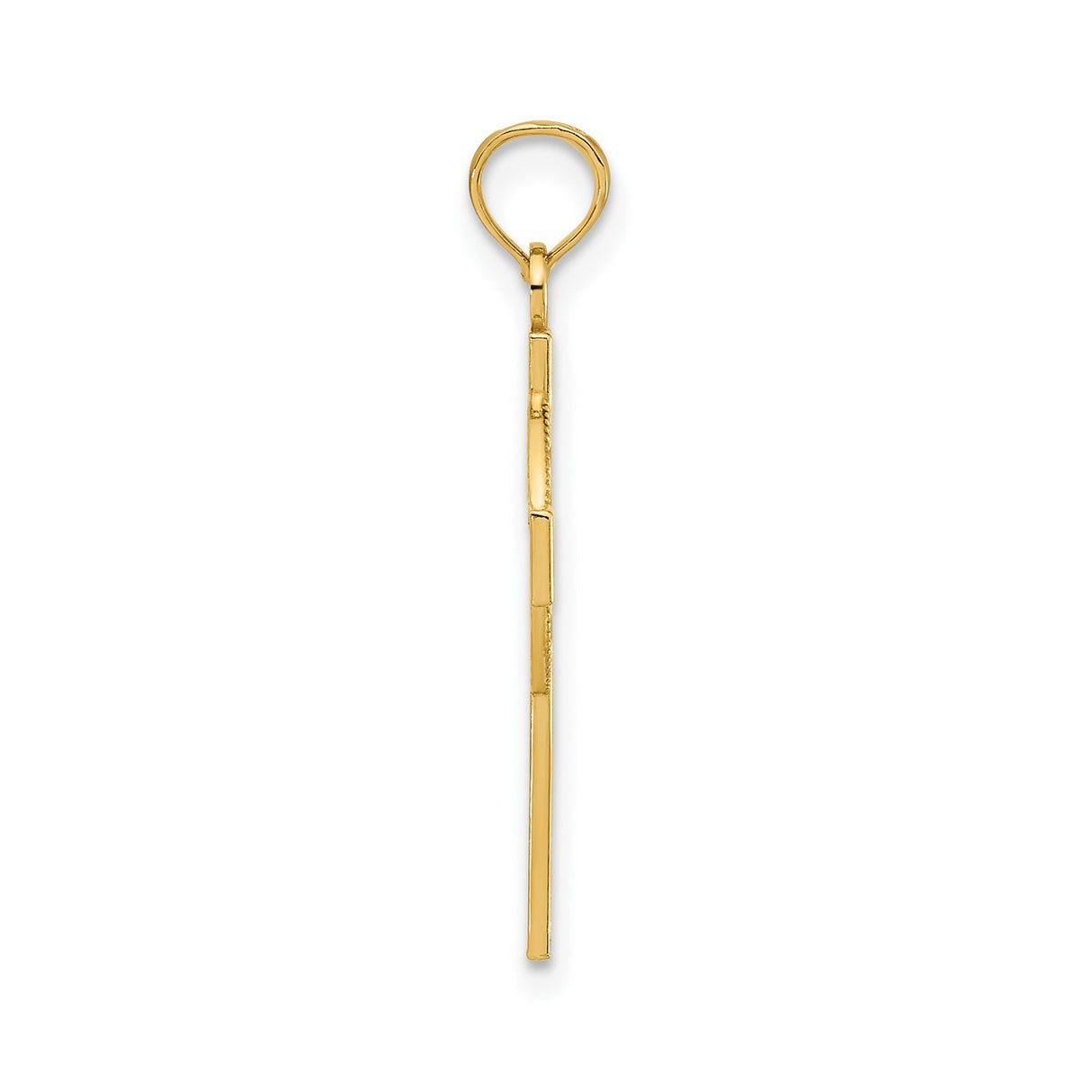 14k Yellow Gold Celtic Cross Pendant with Scrollwork, Faith-Inspired Irish Heritage Design