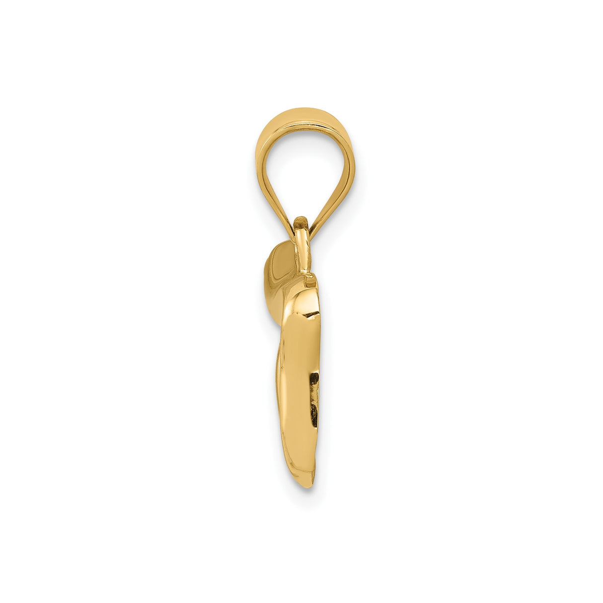 14k Yellow Gold Chai Pendant, Hebrew Symbol of Life and Faith, Unisex Jewish Charm