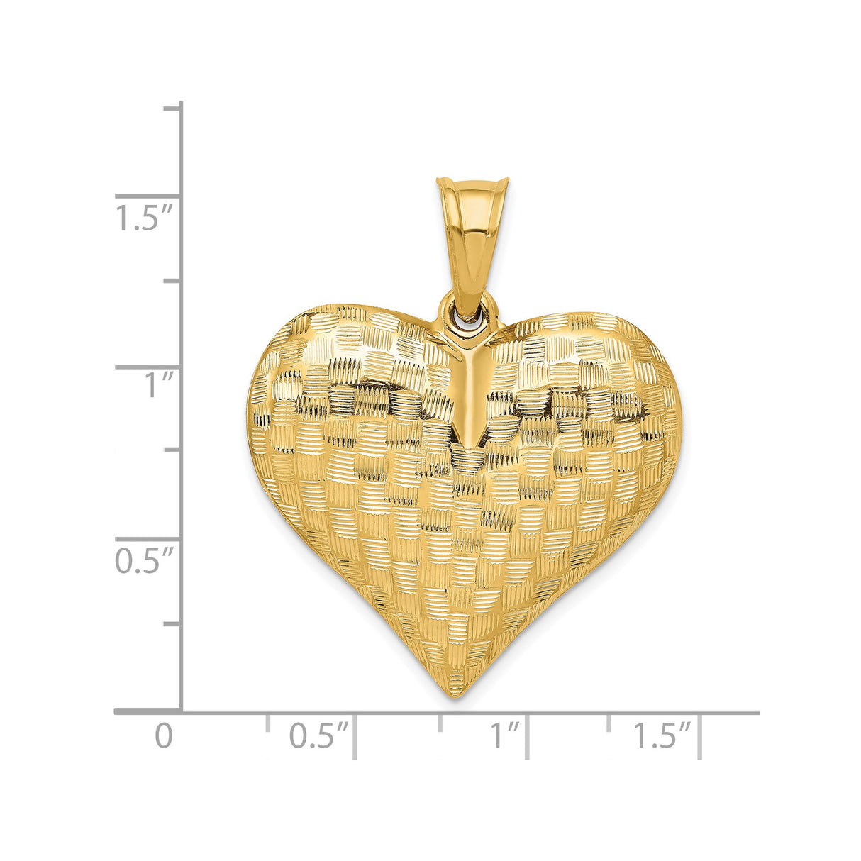 14k Yellow Gold Leaf Pendant with Textured Botanical Design for Women