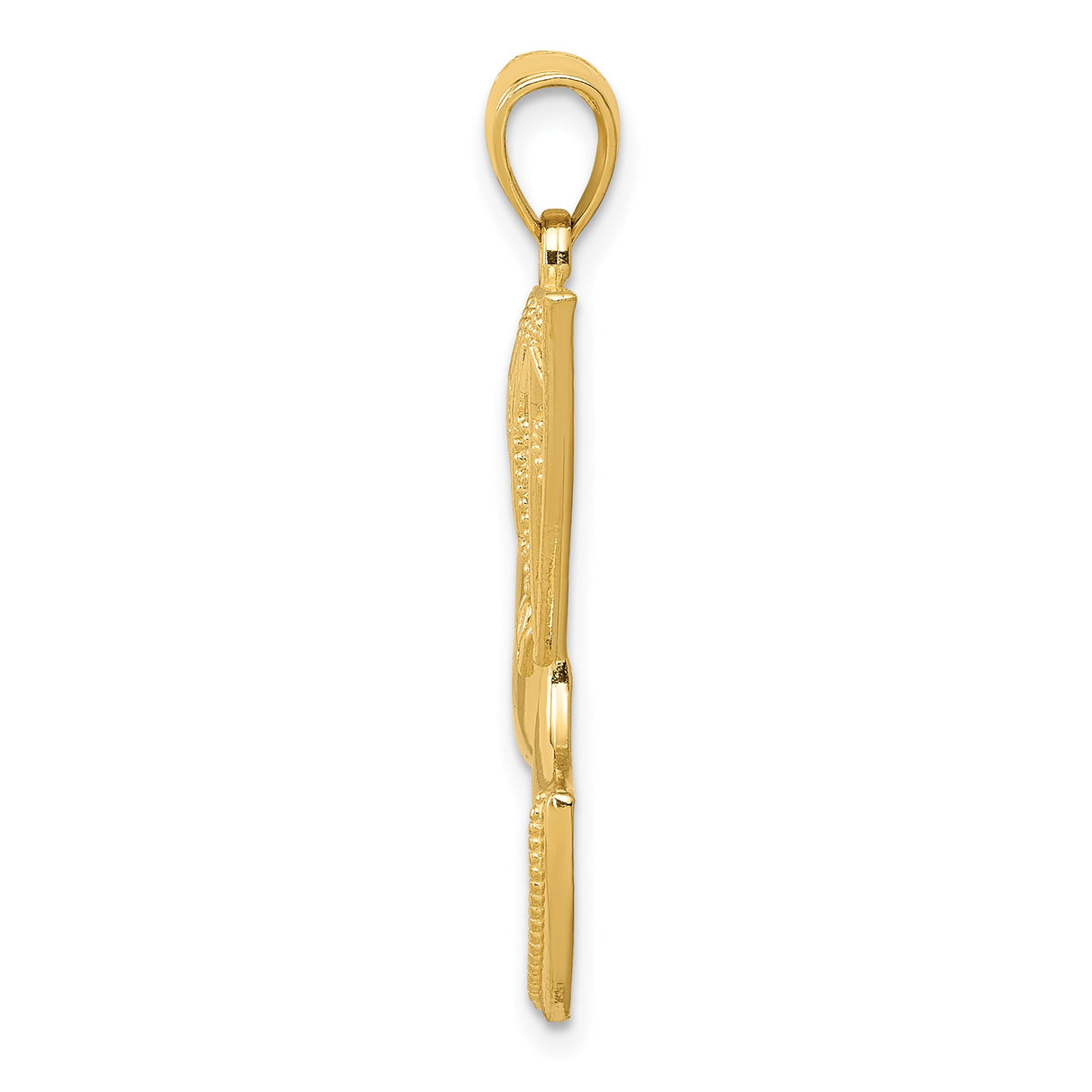 14k Yellow Gold Nefertiti Pendant, Detailed Egyptian Queen Charm, Afrocentric Jewelry for Women