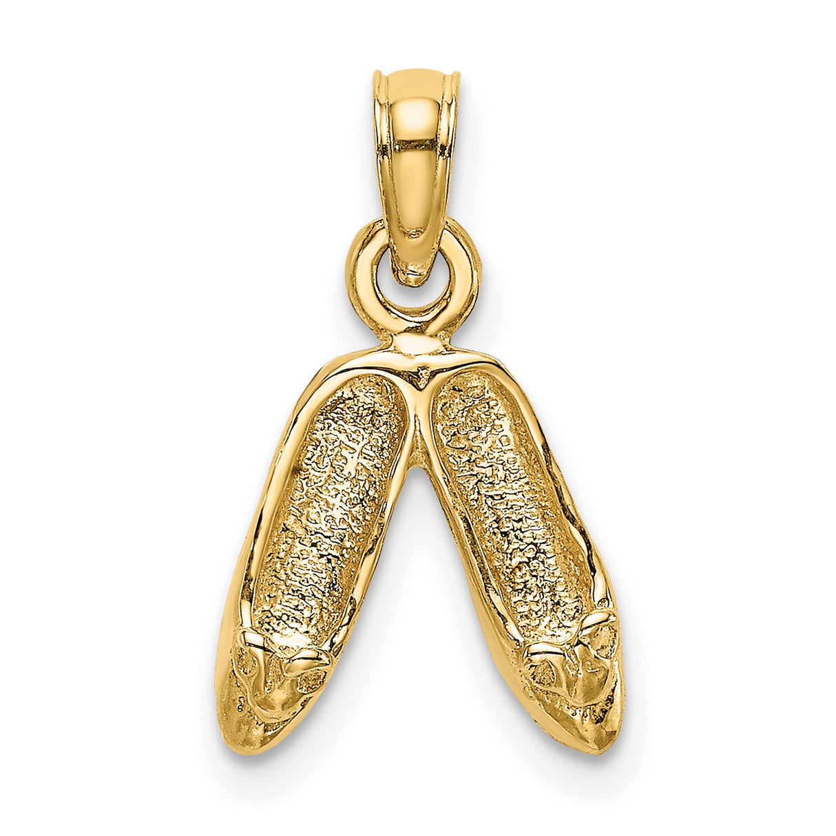 14k Yellow Gold Ten Commandments Pendant with Torah Tablets Engraving