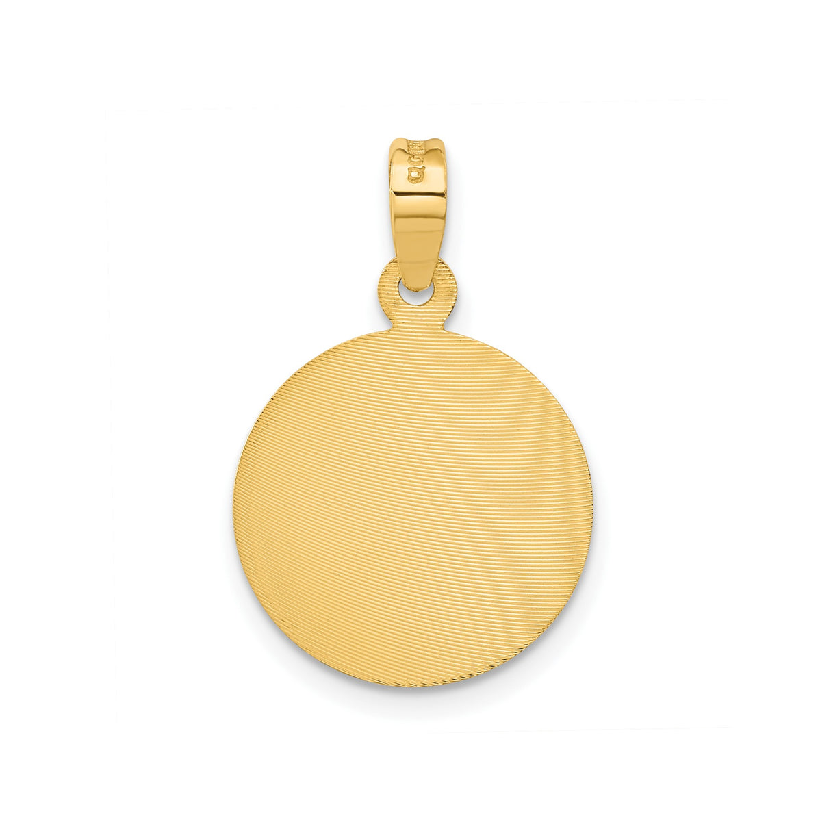 14k Yellow Gold Our Lady of Guadalupe Pendant with Mandorla Design, Religious Medal