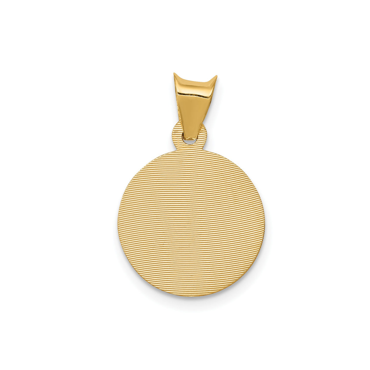 14k Yellow Gold Holy Family Pendant Featuring Jesus, Mary, and Joseph - Catholic Religious Medal