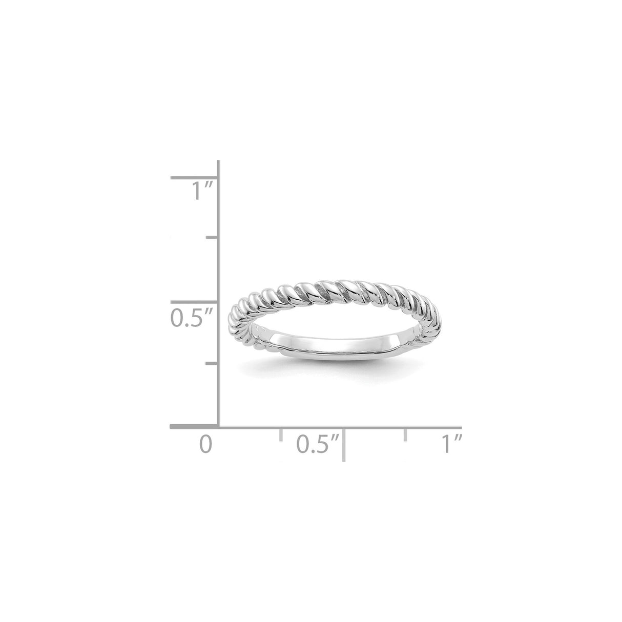 14k White Gold wedding band ring shown for scale