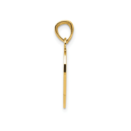14k Yellow Gold Heart Pendant with Break-Apart Mom and Daughter Design