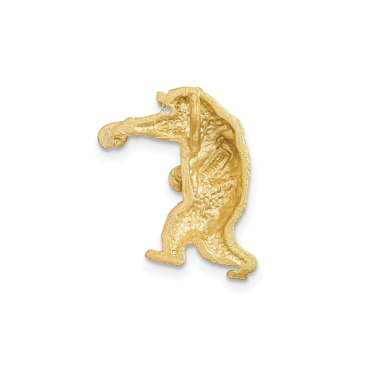 14k Multi-Tone Gold Boxing Bear Pendant with Rhodium Detail, Symbol of Strength and Courage
