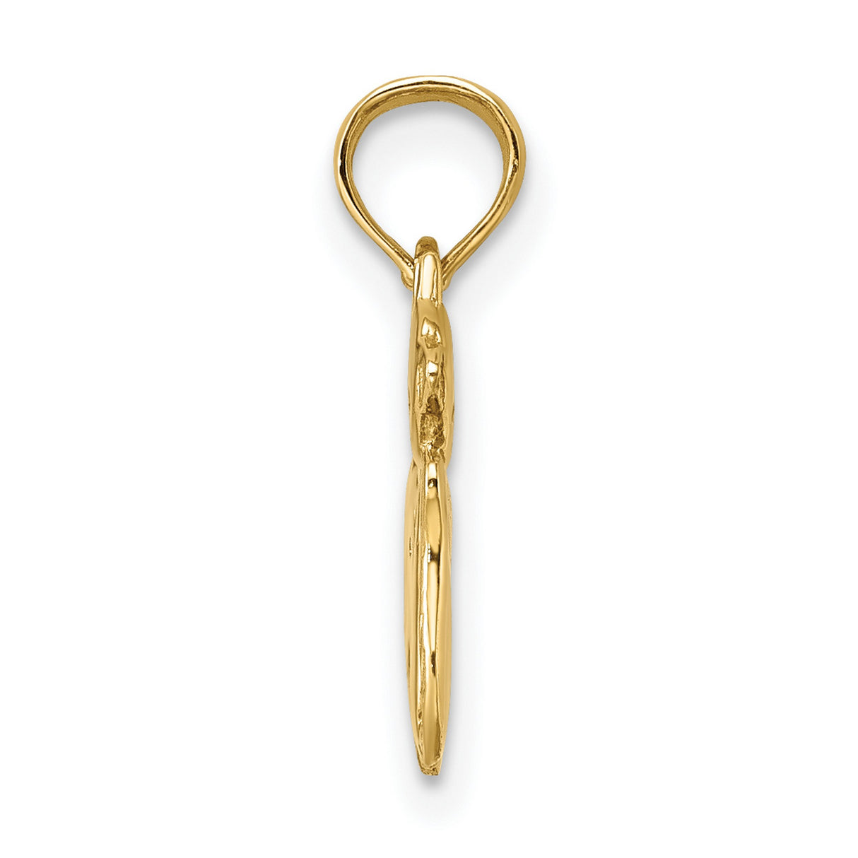 14k Yellow Gold Cat Pendant with Intertwined Cats, Dainty Pet Jewelry for Women