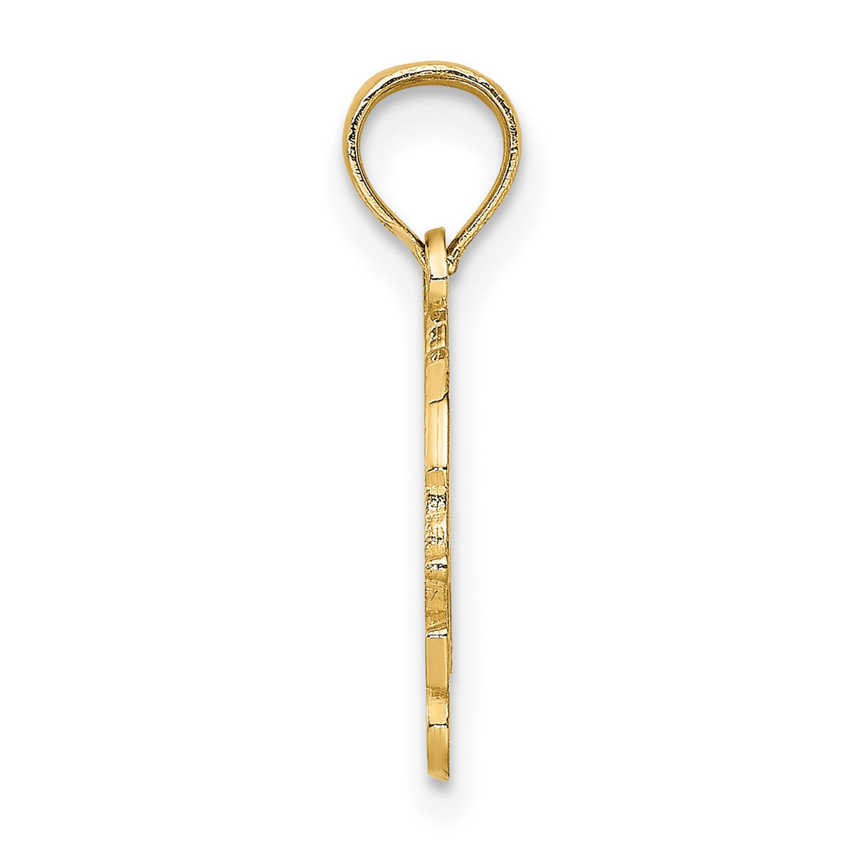 14k Yellow Gold Turtle Heart Pendant, Unisex Animal-Themed Charm with Nature Symbolism