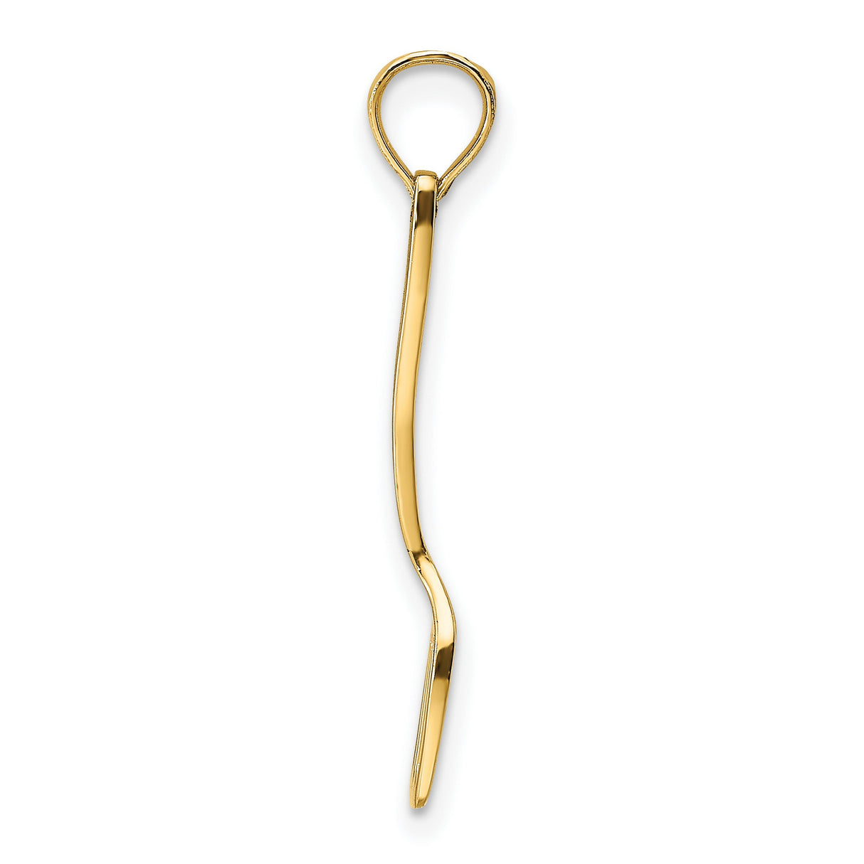 14k Yellow Gold Spatula Pendant, Kitchen Utensil Charm for Chefs and Culinary Enthusiasts