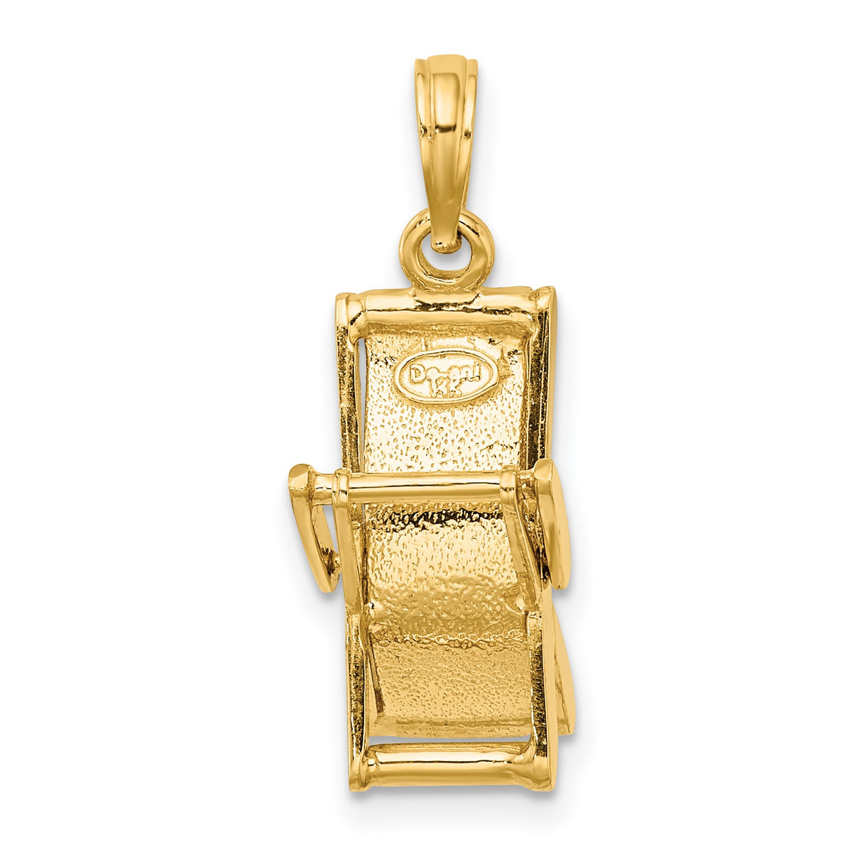 14k Yellow Gold Torah Scroll Pendant with Blue Red Green Enamel, Jewish Faith Charm