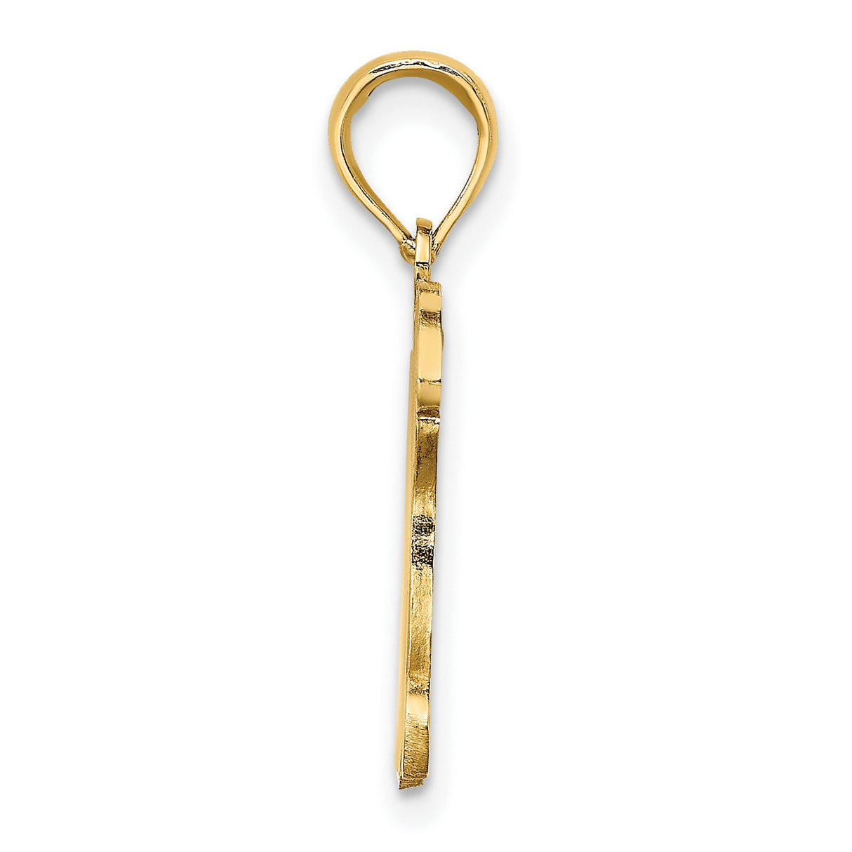 14k Yellow Gold Turtle Pendant with Brown and Cream Enamel Accents, Ocean Animal Theme