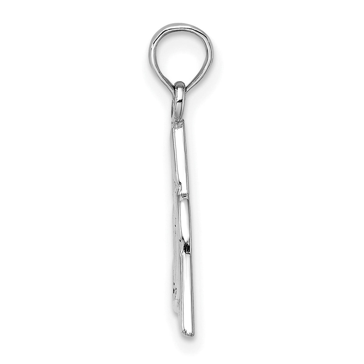 14k White Gold Triquetra Pendant with Celtic Knot, Spiritual Trinity Symbol Charm