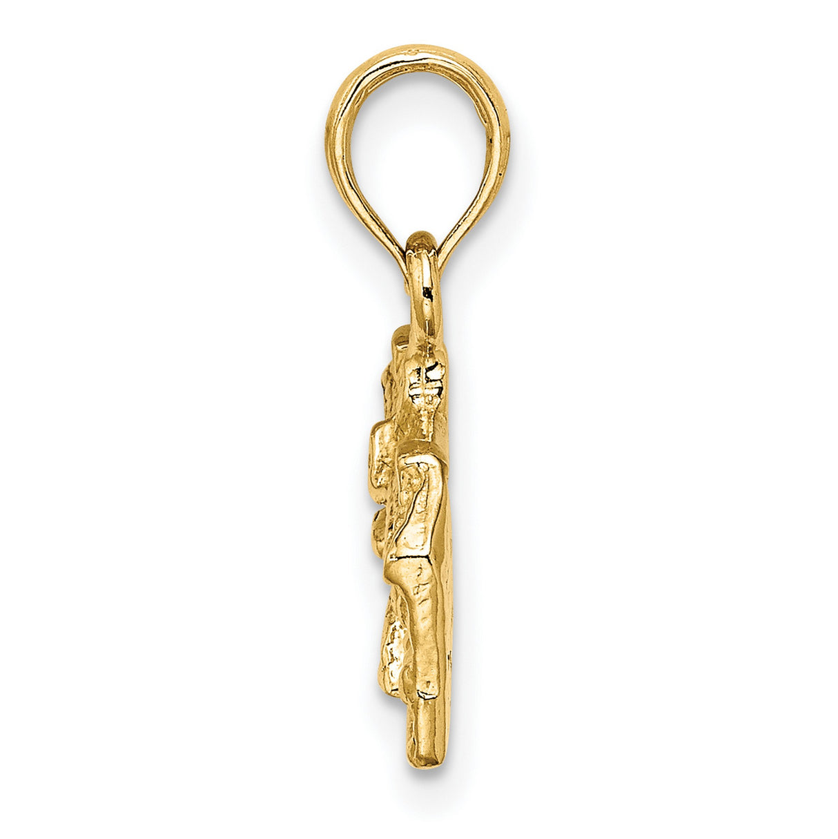 14k Yellow Gold Building Pendant, Detailed Architecture Charm for Alumni or Collectors