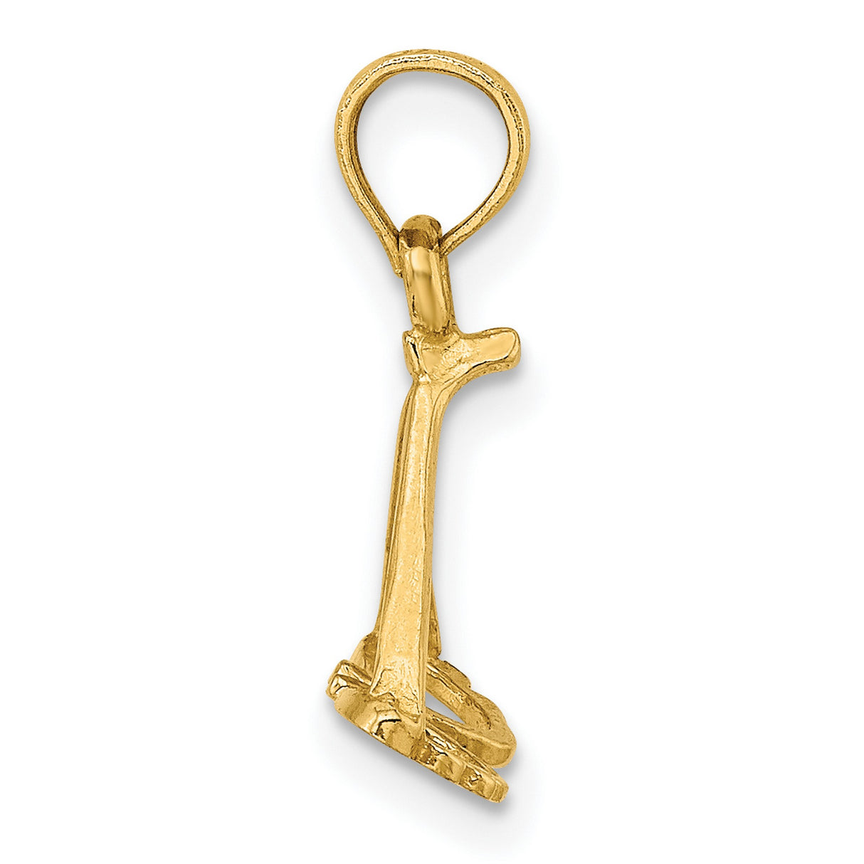 14k Yellow Gold Masquerade Mask Pendant, Intricate Costume Charm for Women