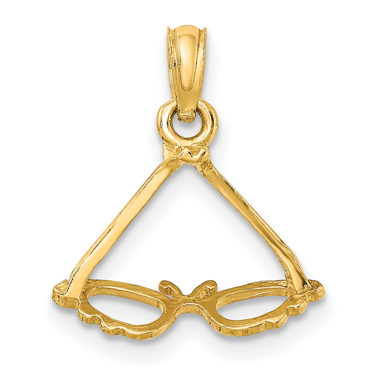 14k Yellow Gold Masquerade Mask Pendant, Intricate Costume Charm for Women