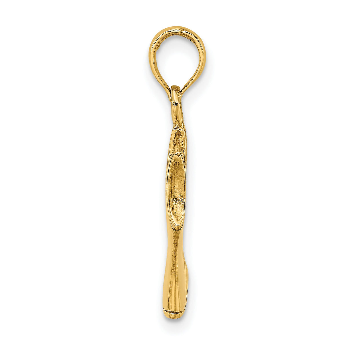 14k Yellow Gold Shirt Pendant with Heart Design, Athletic Tank Charm for Women or Unisex Wear