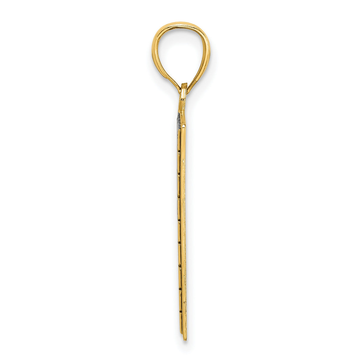 14k Yellow Gold Sudoku Puzzle Pendant, Math and Logic Grid Charm for Men or Unisex Wear