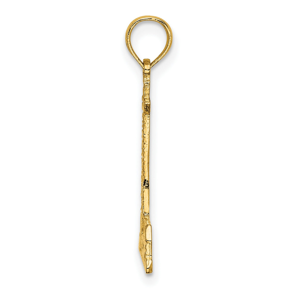 14k Yellow Gold Lighthouse Pendant with Cottage Detail, Nautical Charm, Maritime Theme