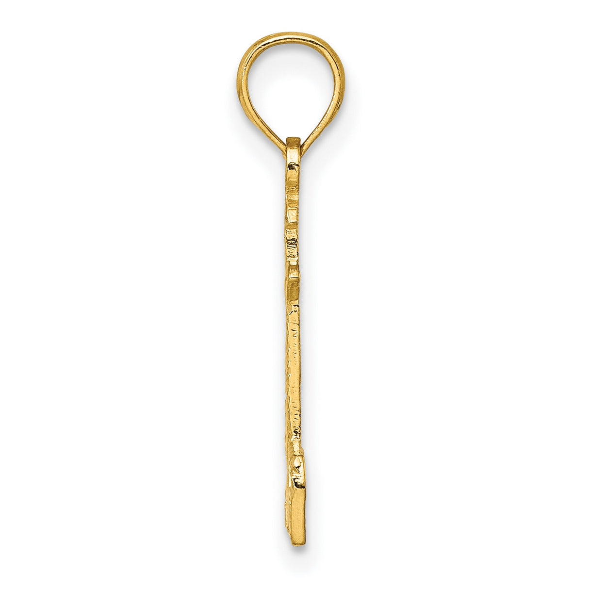 14k Yellow Gold Lighthouse Pendant, Nautical Coastal Charm Symbolizing Guidance and Hope