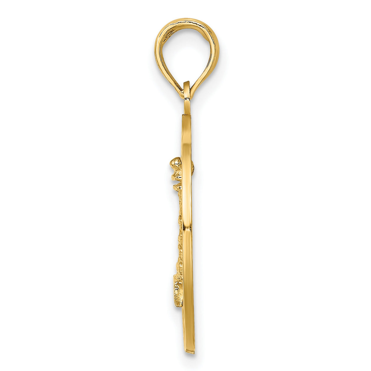 14k Yellow Gold Saint Augustine Lighthouse Pendant, Nautical Coastal Charm for Women or Unisex Wear