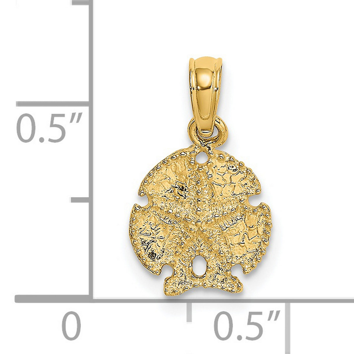 14k Yellow Gold Pendant with Textured Ancient Coin Design and Stylized Cross Motif
