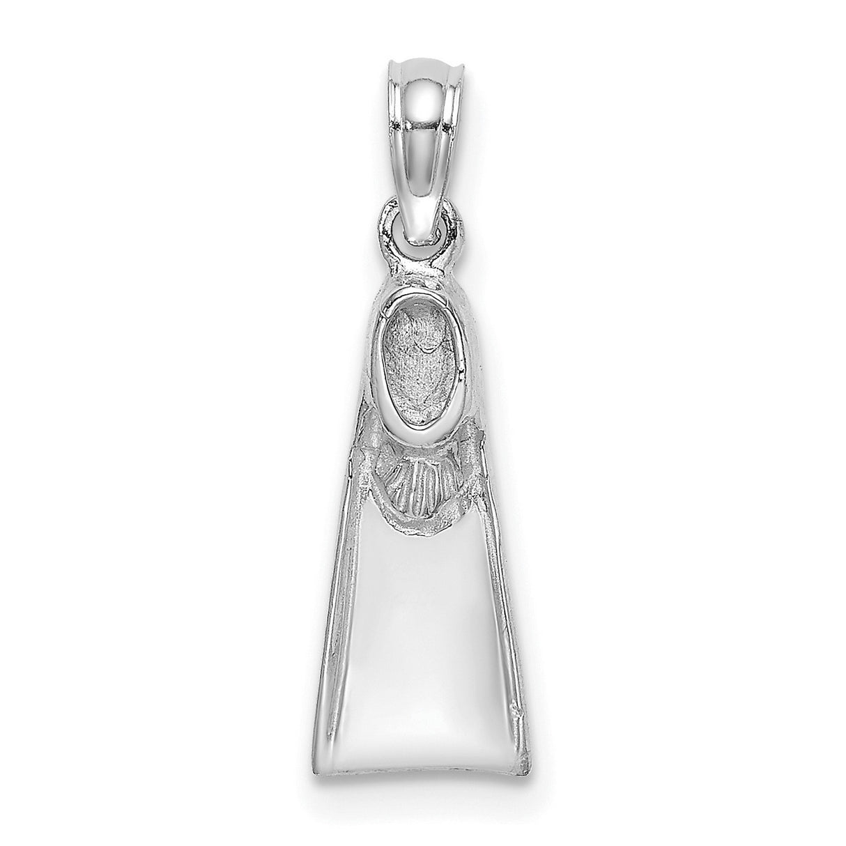 14k White Gold Virgin Mary Pendant, Religious Catholic Medal with Our Lady in Prayer