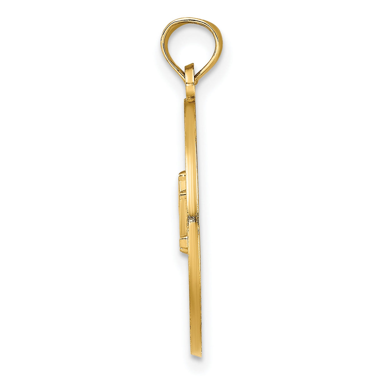 14k Yellow Gold Pendant with Charleston Suspension Bridge Cut-Out Design