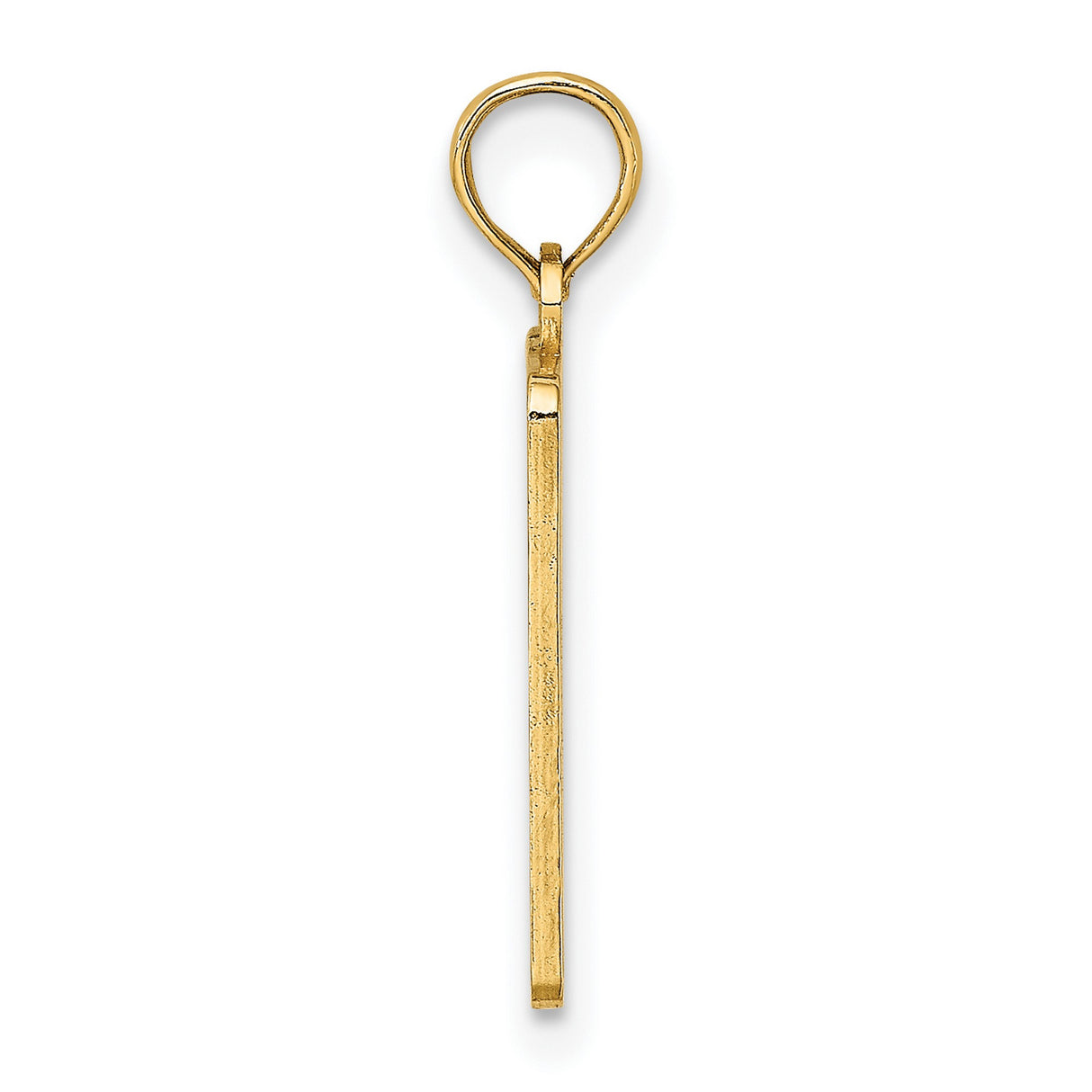 14k Yellow Gold Exit Zero Cape May Pendant, Road Sign Travel Charm Jewelry