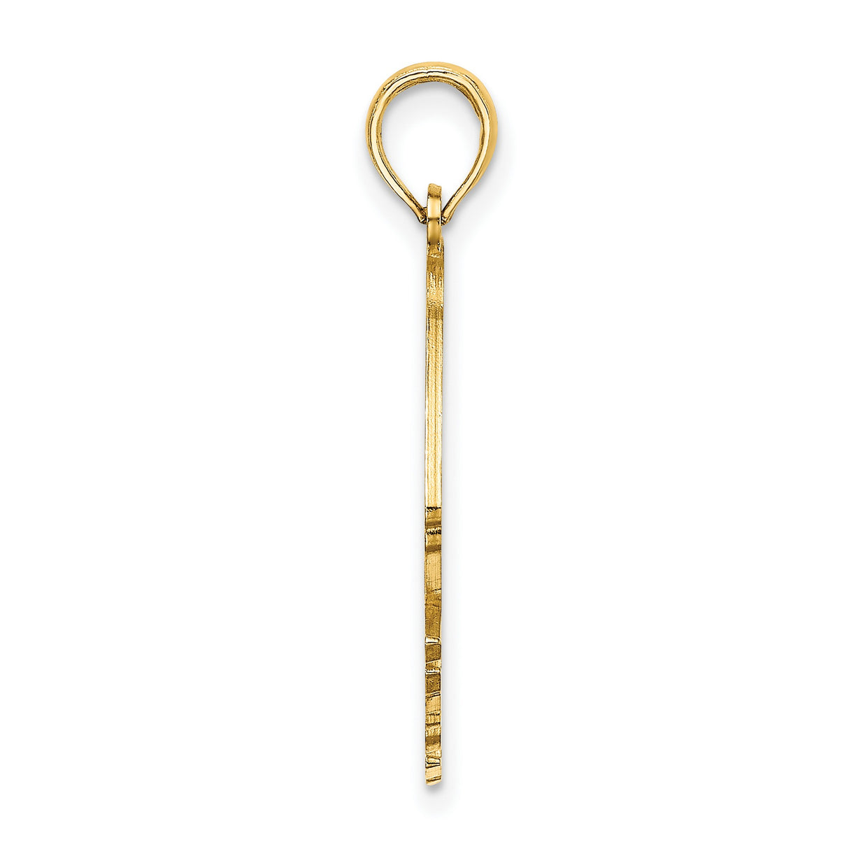 14k Yellow Gold Pendant with Cutout Tropical Fish Design, Nautical Ocean Life Theme