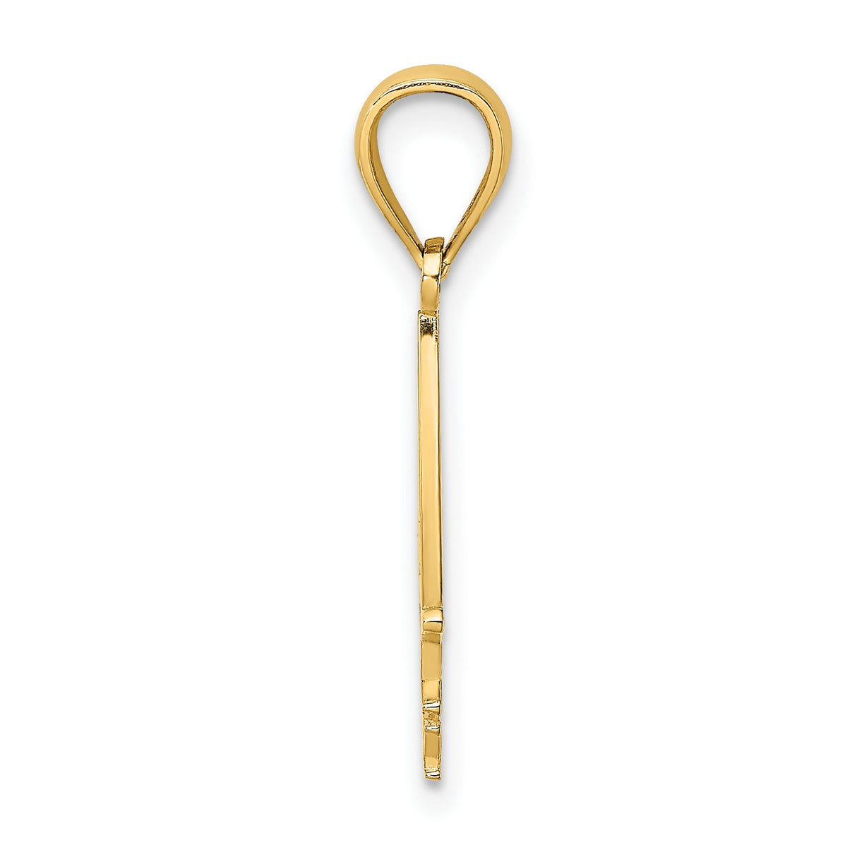 14k Yellow Gold Cape May Sailboat Pendant, Nautical Coastal Beach Travel Keepsake Jewelry