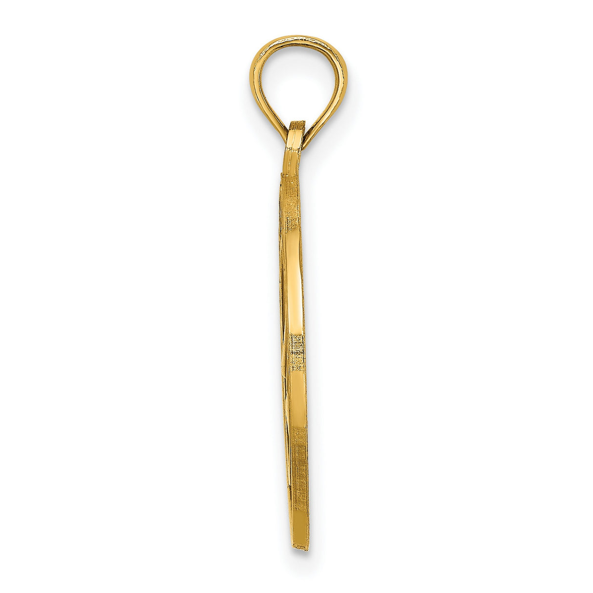 14k Yellow Gold Sailboat Pendant Charm, Ocean City Nautical Jewelry for Men and Women