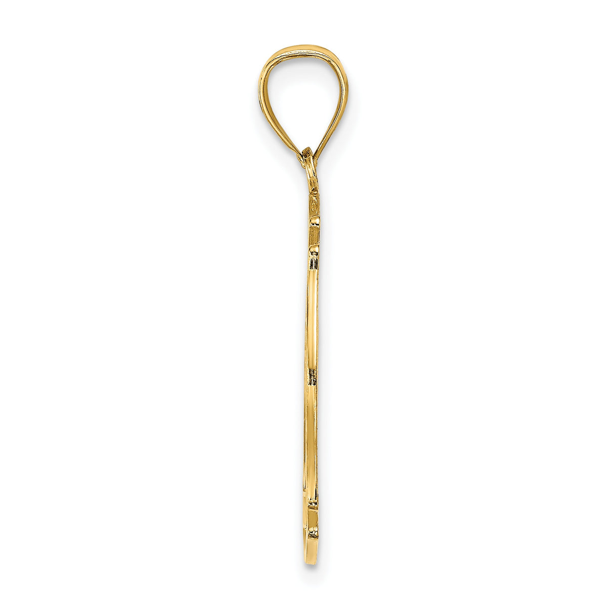 14k Yellow Gold Firefighter Pendant with Maltese Cross, Fire Hydrant and Ladder Symbols