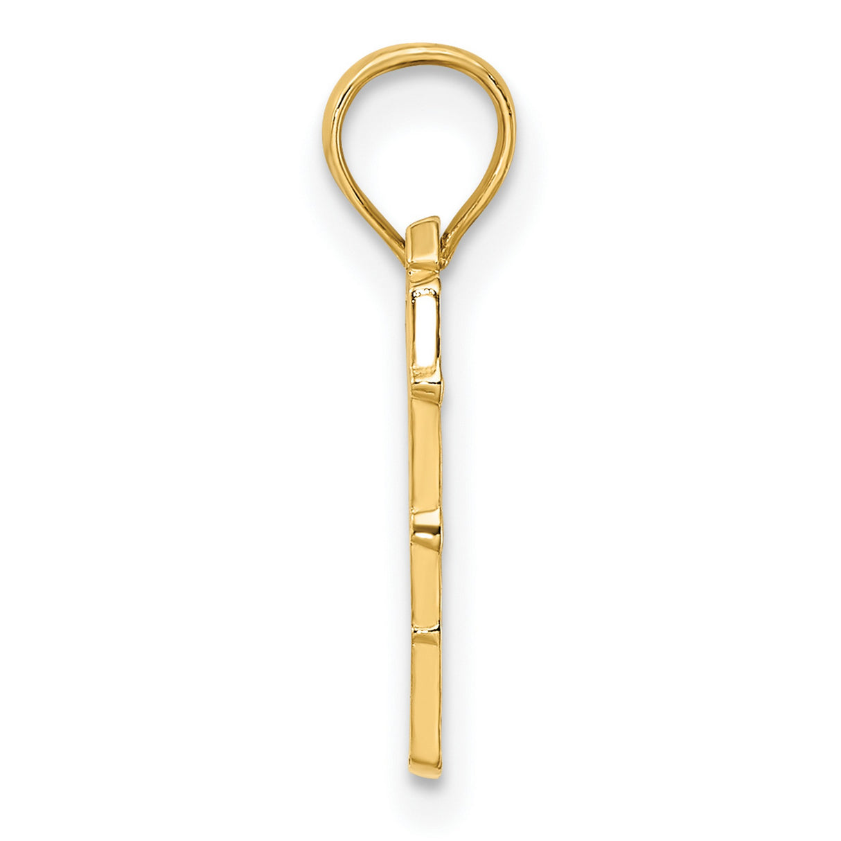 14k Yellow Gold Victorian House Pendant, Detailed Architecture Charm for Women or Unisex Wear