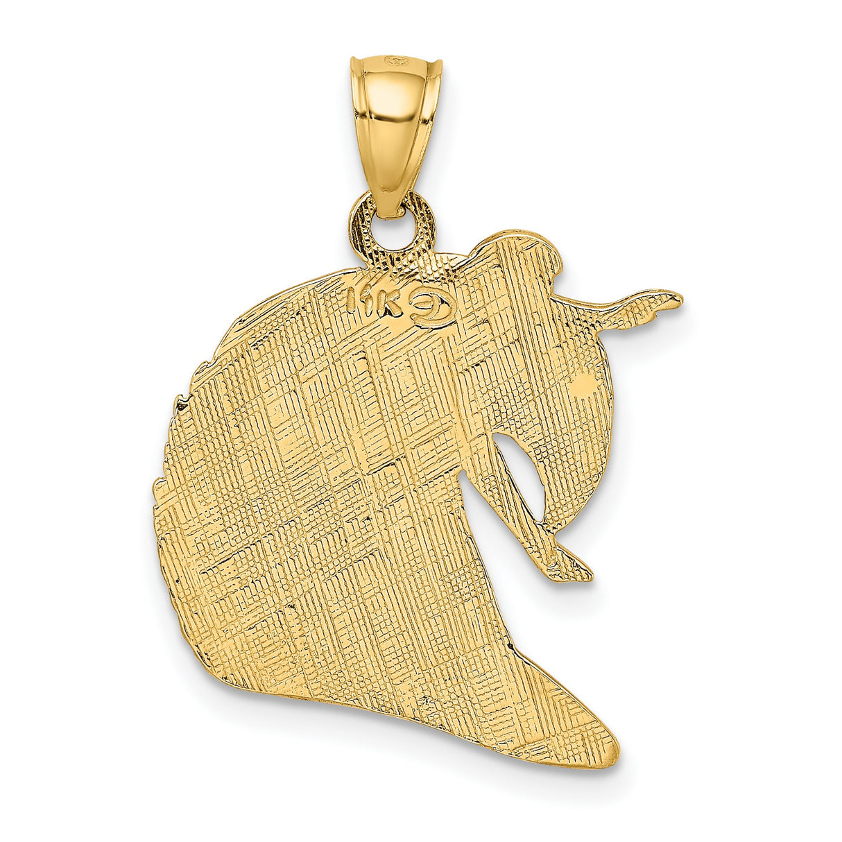 14k Yellow Gold Surfer Pendant Featuring Male Figure Riding Wave, Coastal Charm for Men