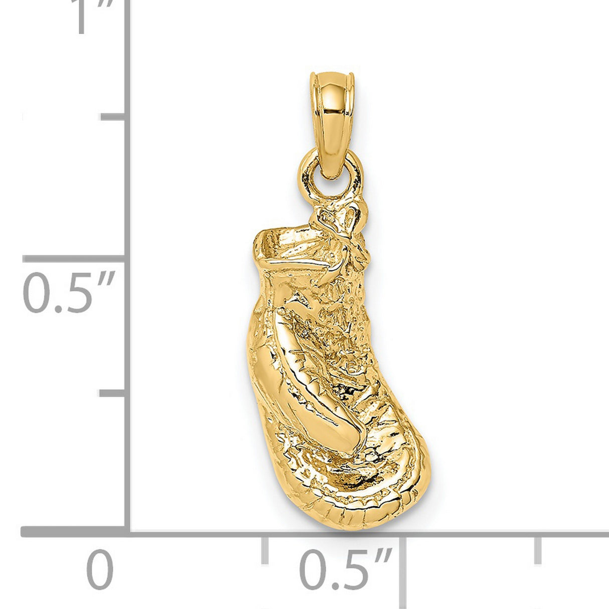 14k Yellow Gold Baby Shoe Pendant, Symbol of Motherhood and New Life, Unisex Keepsake Charm