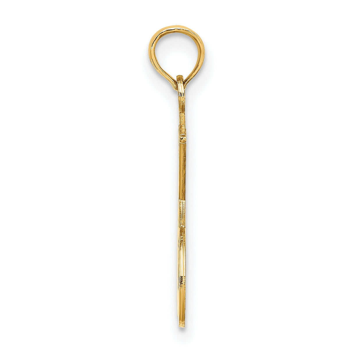 14k Yellow Gold Tennis Pendant with Crossed Rackets and Ball, Sports Charm for Men and Women