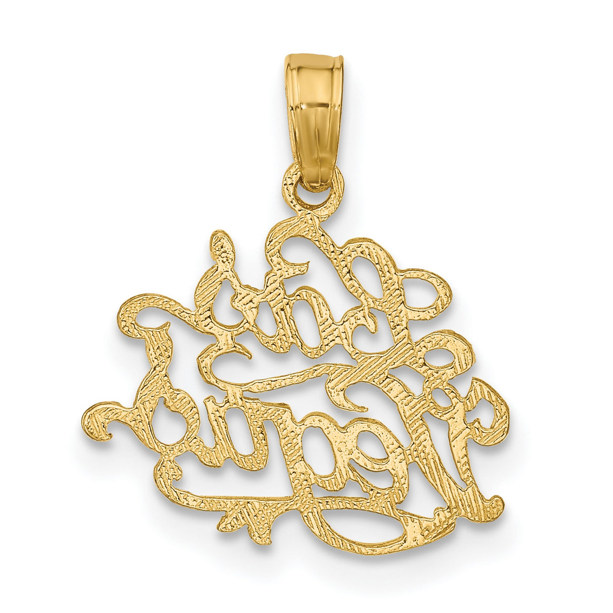 14k Yellow Gold Las Vegas Pendant, Bold Script City Charm, Modern Travel Souvenir Jewelry