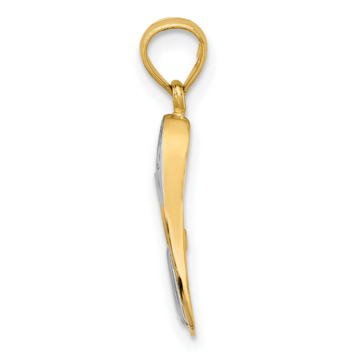 14k Multi-Tone Gold Our Lady of Guadalupe Pendant, Virgin Mary Religious Medal for Women