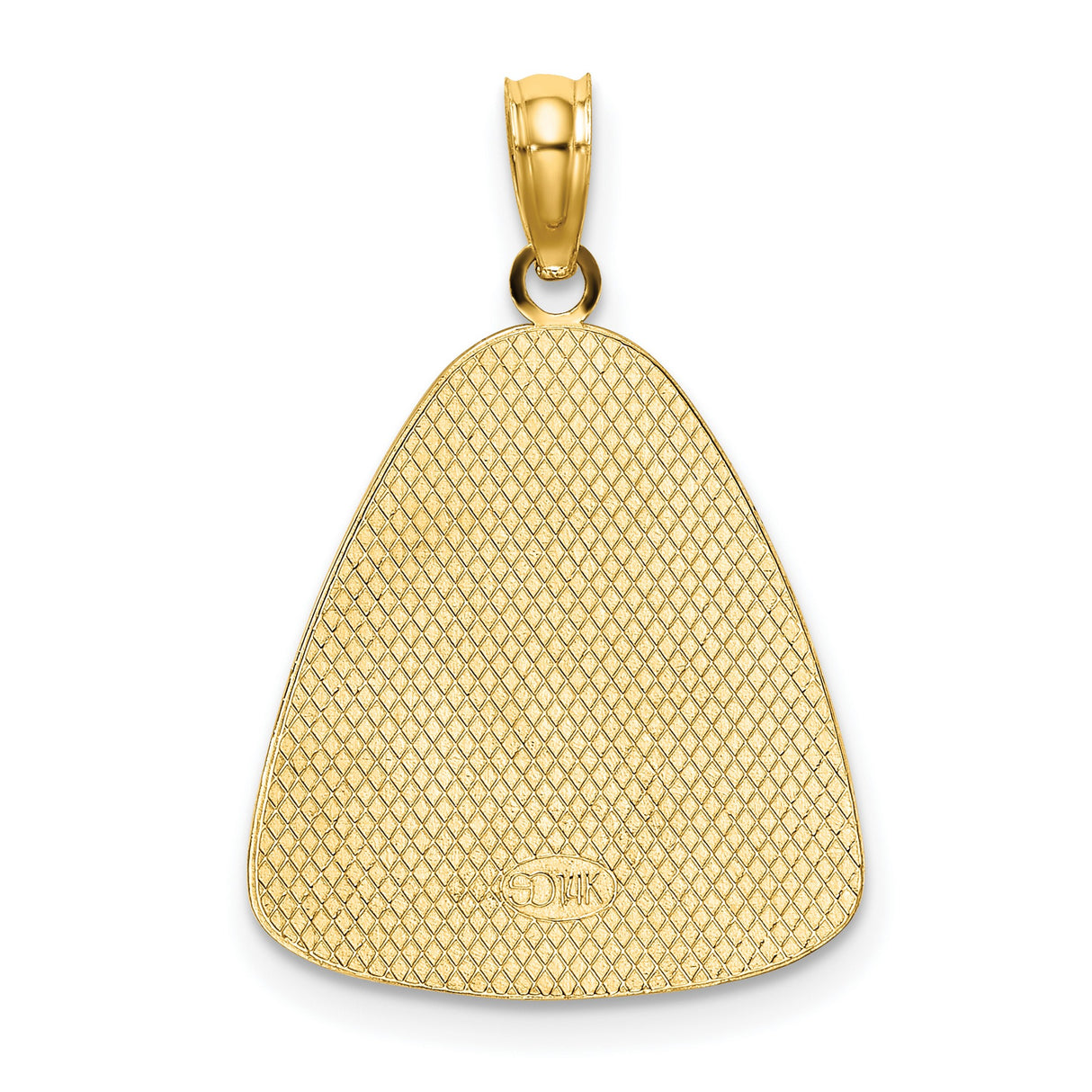 14k Multi-Tone Gold Angel Pendant with Halo and Wings, Praying Religious Charm for Women