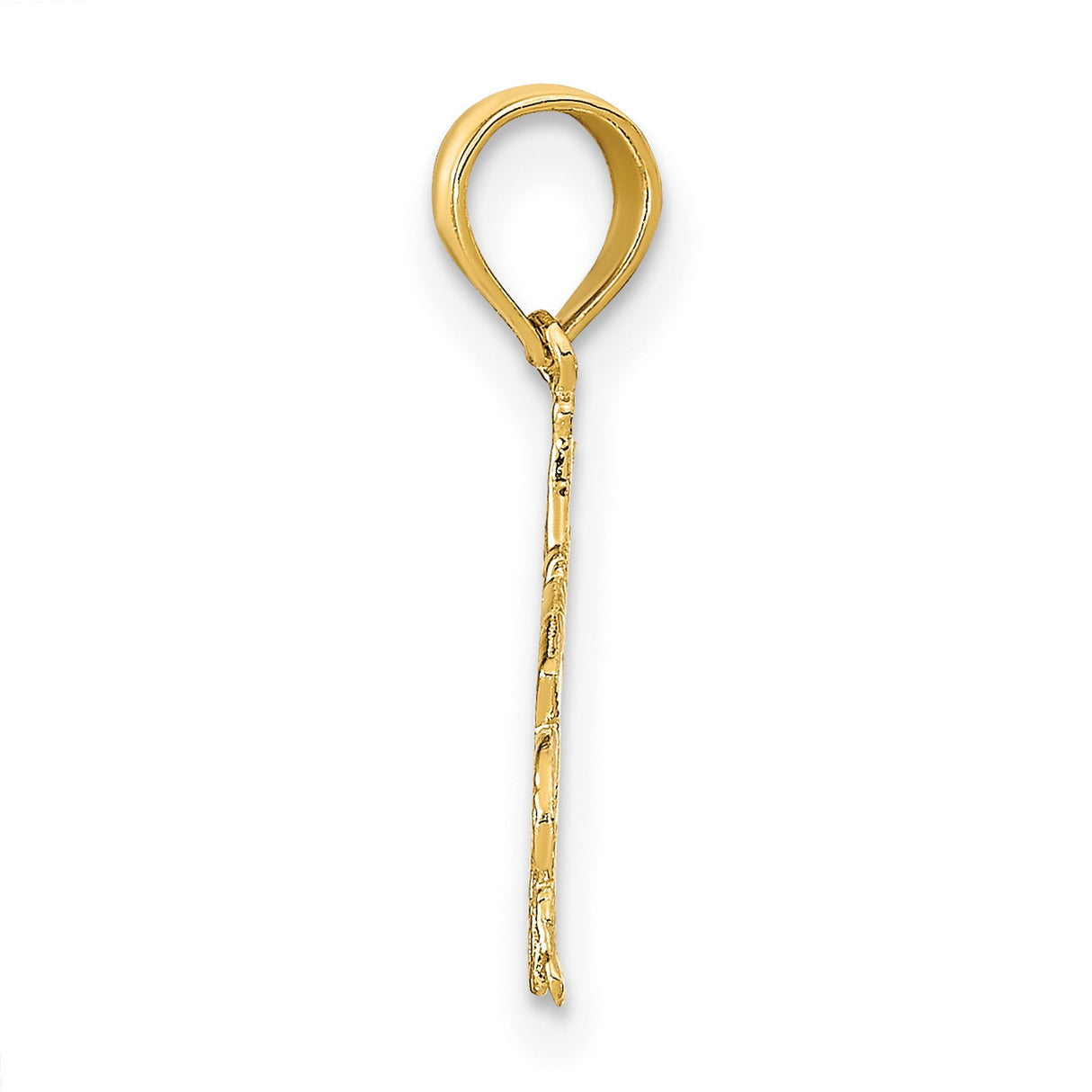 14k Yellow Gold Gambler Pendant with Playing Cards and Dice, Casino Style Charm for Men or Unisex