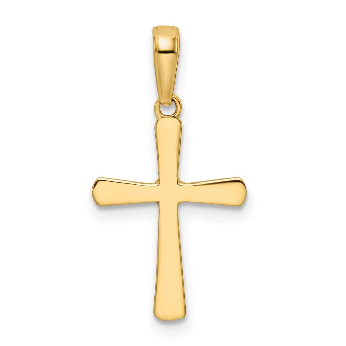 14k Multi-Tone Gold Cross Pendant, Diamond Cut Religious Jewelry for Men and Women