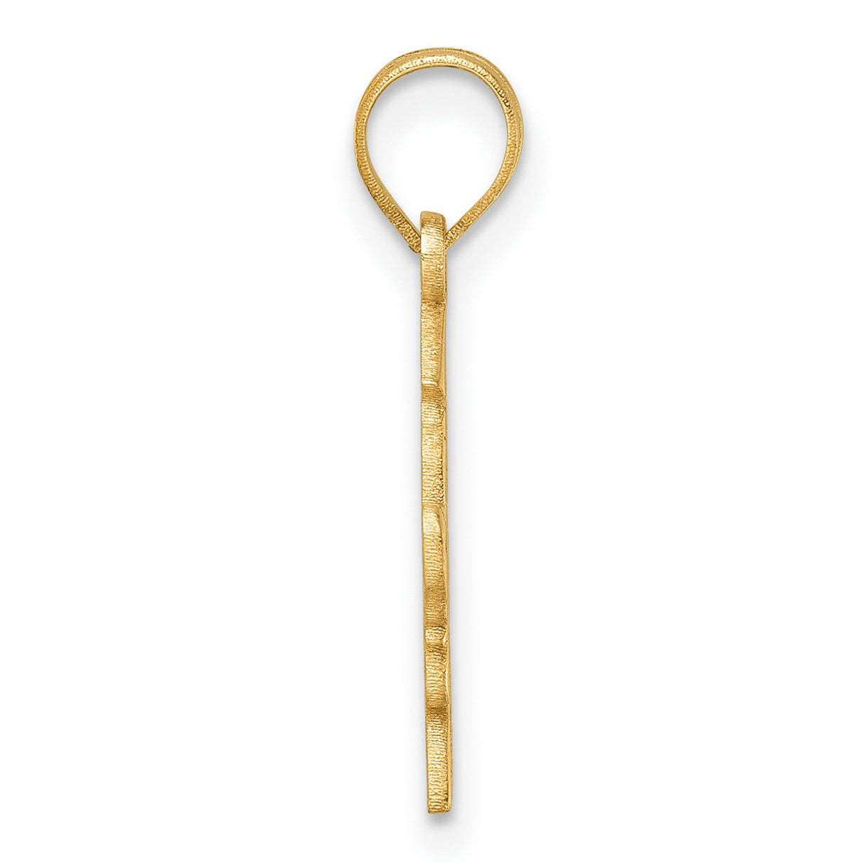 14k Yellow Gold Wildcat Graduation Pendant with Cap and 2024 Detail, Unisex Academic Charm